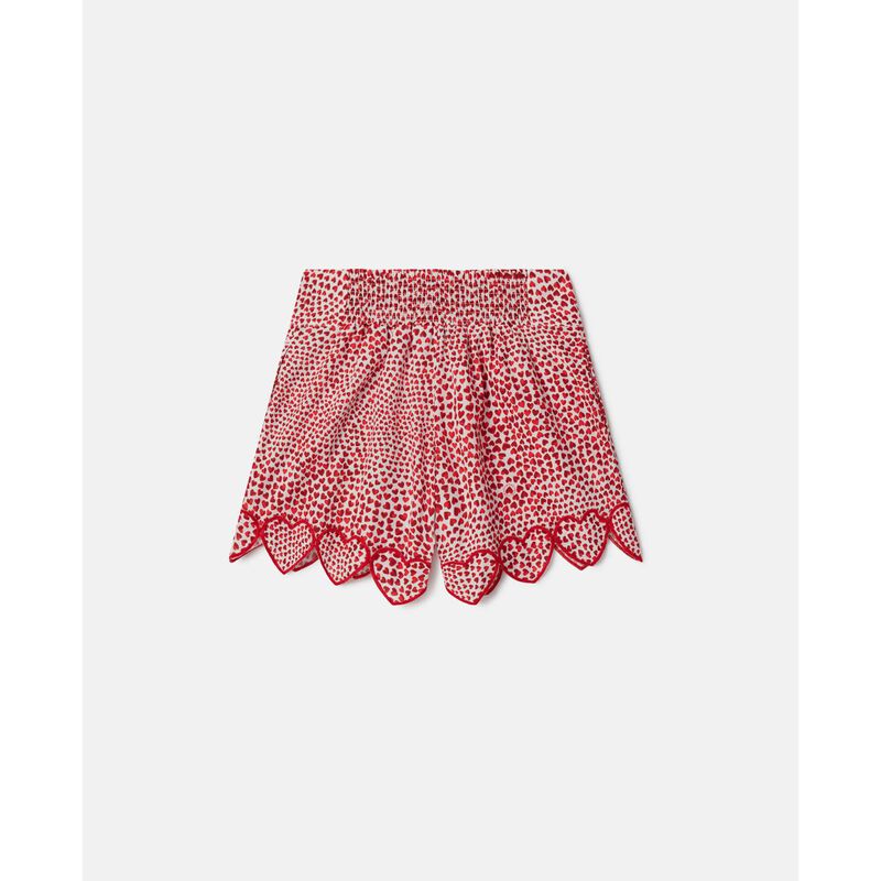 Stella McCartney High Summer Hearts Organic Cotton Shorts image number 1